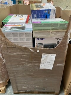 Lot 275  
            Nottingham SR6 – Delivery Or Collection 
                
PALLET OF ITEMS TO INC PRINTERS, OFFICE CHAIR AND ROCKJAM KEYBOARD (ALL ITEMS MUS...