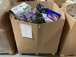 Lot 276  
            Nottingham SR6 – Delivery Or Collection 
                
PALLET OF PET ITEMS TO INC DOG FOOD, CAT FOOD AND PET TOYS (ALL ITEMS MUST BE TAKEN)