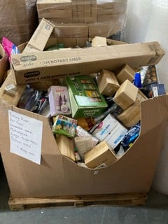Lot 283  
            Nottingham SR6 – Delivery Or Collection 
                
PALLET OF ITEMS TO INC ROTARY AIRER, PET FOOD AND HOUSEHOLD ITEMS (ALL ITEMS MUST...
