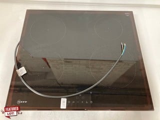 Lot 72  
            Nottingham SR6 – Delivery Or Collection 
                
NEFF ELECTRICM INDUCTION HOB MODEL: T36FBE1L0 (EX-DISPLAY) ORIGINAL RRP: £399.00