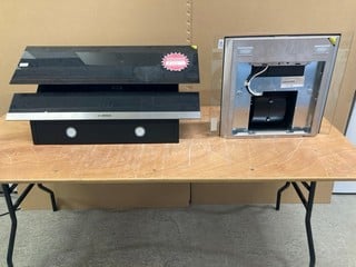 Lot 190  
            Nottingham SR9 - Delivery Or Collection 

                
BOSCH COOKER HOOD MODEL: DWA64BC50B & BOSCH ANGLED CHIMNEY COOKER HOOD MODEL: DWK...