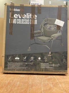 Lot 199  
            Nottingham SR9 - Delivery Or Collection 

                
TRAKKER LEVELITE CAMO COLOSSUS CAMPING CHAIR