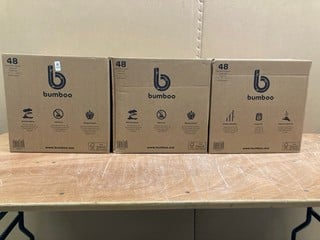 Lot 203  
            Nottingham SR9 - Delivery Or Collection 

                
3 X BOXES OF BUMBOO 48 TOILET ROLLS