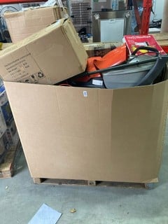Lot 322  
            Nottingham SR9 - Collection Only 

                
PALLET OF VARIOUS ITEMS INC FLYMO LAWNMOWER - COLLECTION ONLY