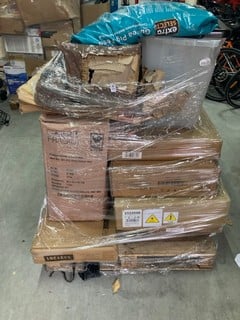 Lot 324  
            Nottingham SR9 - Collection Only 

                
PALLET OF VARIOUS ITEMS INC RATTAN FURNITURE  - COLLECTION ONLY