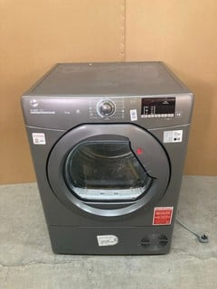 Lot 64  
            Nottingham SR9 - Delivery Or Collection 

                
HOOVER TUMBLE DRYER MODEL: HLE C9DRGR-80 ORIGINAL RRP: £329