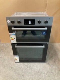 Lot 83  
            Nottingham SR9 - Delivery Or Collection 

                
BEKO BUILT-IN DOUBLE OVEN MODEL: BBXDF22300S ORIGINAL RRP: £369