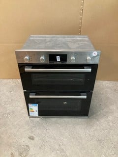 Lot 85  
            Nottingham SR9 - Delivery Or Collection 

                
BOSCH BUILT-IN SMALL DOUBLE OVEN MODEL: NBS533BS0B ORIGINAL RRP: £749