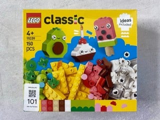 Lot 101  
            Nottingham Prem - Delivery Only 

                
LEGO CLASSIC 150 PCS MODEL 11039 (SEALED)
