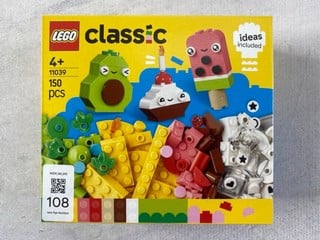 Lot 108  
            Nottingham Prem - Delivery Only 

                
LEGO CLASSIC 150 PCS MODEL 11039 (SEALED)