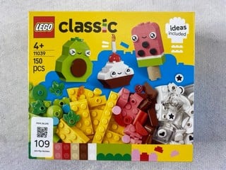 Lot 109  
            Nottingham Prem - Delivery Only 

                
LEGO CLASSIC 150 PCS MODEL 11039 (SEALED)