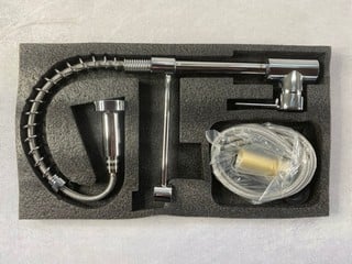 Lot 132  
            Nottingham Prem - Delivery Only 

                
KITCHEN FAUCET PULL OUT TAP ORIGINAL SILVER RRP £119.00