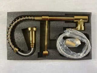 Lot 153  
            Nottingham Prem - Delivery Only 

                
KITCHEN FAUCET PULL OUT TAP ORIGINAL GOLD RRP £119.00