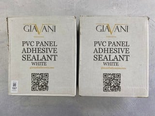 Lot 197  
            Nottingham Prem - Delivery Only 

                
2 X GIAVANI SILICONE SEALANT
