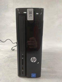 Lot 21  
            Nottingham Prem - Delivery Only 

                
HP SLIMLINE 260-A101NA PC. (WITH BOX & ACCESSORIES). INTEL CELERON J3060, 4GB RAM...