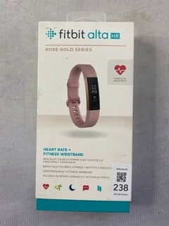 Lot 238  
            Nottingham Prem - Delivery Only 

                
FITBIT ALTA HR SMART FITNESS TRACKER: MODEL NO FB408 (WITH BOX & CABLE)  [JPTN47431]