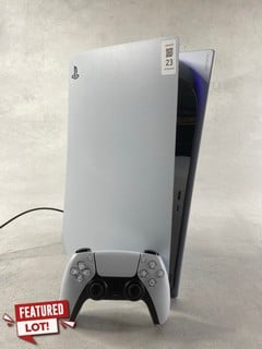 Lot 23  
            Nottingham Prem - Delivery Only 

                
SONY PS5 (DIGITAL EDITION) GAMING CONSOLE: MODEL NO CF-1216B (WITH BOX & ACCESSOR...