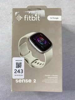 Lot 243  
            Nottingham Prem - Delivery Only 

                
FITBIT SENSE 2 SMART FITNESS TRACKER: MODEL NO FB521 (WITH BOX)  [JPTN47440]