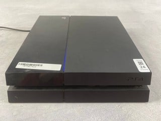 Lot 24  
            Nottingham Prem - Delivery Only 

                
SONY PS4 GAMING CONSOLE: MODEL NO CUH-1116A  [JPTN47422]