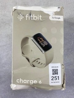 Lot 251  
            Nottingham Prem - Delivery Only 

                
FITBIT CHARGE 6 SMART FITNESS TRACKER. (WITH BOX)  [JPTN47439]