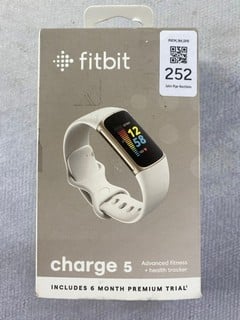 Lot 252  
            Nottingham Prem - Delivery Only 

                
FITBIT CHARGE 5 SMART FITNESS TRACKER: MODEL NO FB421 (WITH BOX & CABLE)  [JPTN47...