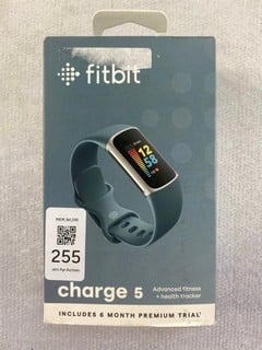 Lot 255  
            Nottingham Prem - Delivery Only 

                
FITBIT CHARGE 5 SMART FITNESS TRACKER: MODEL NO FB421 (WITH BOX & CABLE)  [JPTN47...