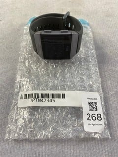 Lot 268  
            Nottingham Prem - Delivery Only 

                
FITBIT IONIC SMART FITNESS TRACKER: MODEL NO FB503  [JPTN47345]
