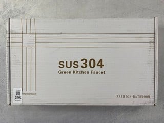 Lot 295  
            Nottingham Prem - Delivery Only 

                
SUS304 GREEN KITCHEN FAUCET KICHEN MIXER TAP IN BLACK