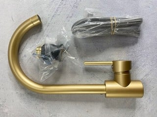 Lot 298  
            Nottingham Prem - Delivery Only 

                
SINGLE LEVER KITCHEN TAP IN BRUSHED GOLD