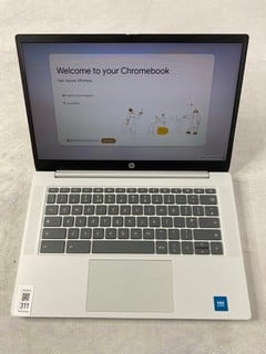 Lot 311  
            Nottingham Prem - Delivery Only 

                
HP CHROMBOOK 14A-NF0002SA 128GB LAPTOP. (WITH BOX & AC CHARGER). INTEL N100, 4GB ...