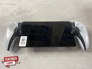Lot 313  
            Nottingham Prem - Delivery Only 

                
SONY PLAYSTATION PORTAL REMOTE PLAYER GAME CONSOLE: MODEL NO CFI-Y1016 (WITH BOX ...