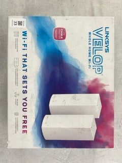 Lot 33  
            Nottingham Prem - Delivery Only 

                
LYNKSYS VELOP HOME WIFI. (WITH BOX & ACCESSORIES)  [JPTN47466]