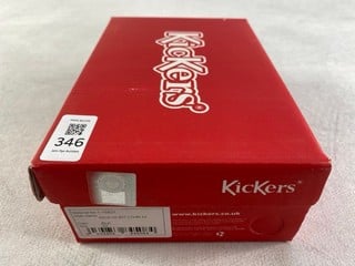Lot 346  
            Nottingham Prem - Delivery Only 

                
KICKERS KICK HIGH ZIP LEATHER SIZE 22