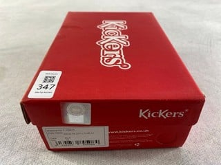 Lot 347  
            Nottingham Prem - Delivery Only 

                
KICKERS KICK HIGH ZIP LEATHER SIZE 22