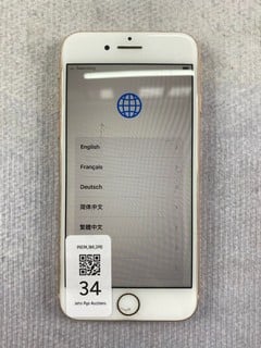 Lot 34  
            Nottingham Prem - Delivery Only 

                
APPLE IPHONE 8 64GB SMARTPHONE IN GOLD: MODEL NO A1905 (UNIT ONLY)  [JPTN47503]