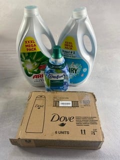 Lot 360  
            Nottingham Prem - Delivery Only 

                
BOX OF ITEMS TO INC LENOR WASHING DETORGENT