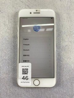 Lot 46  
            Nottingham Prem - Delivery Only 

                
APPLE IPHONE 8 64GB SMARTPHONE IN SILVER: MODEL NO A1905 (UNIT ONLY)  [JPTN47512]