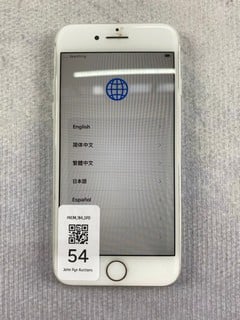 Lot 54  
            Nottingham Prem - Delivery Only 

                
APPLE IPHONE 8 64GB SMARTPHONE IN SILVER: MODEL NO A1803 (UNIT ONLY)  [JPTN47509]