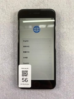Lot 56  
            Nottingham Prem - Delivery Only 

                
APPLE IPHONE 6S 64GB SMARTPHONE IN SPACE GREY: MODEL NO A1688 (UNIT ONLY)  [JPTN4...