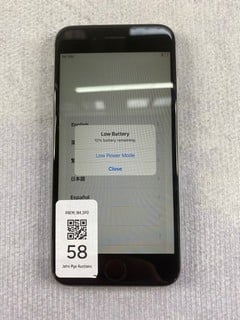Lot 58  
            Nottingham Prem - Delivery Only 

                
APPLE IPHONE 6S 32GB SMARTPHONE IN SPACE GREY: MODEL NO A1688 (UNIT ONLY)  [JPTN4...