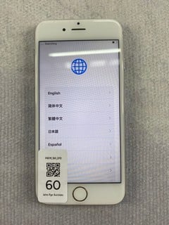 Lot 60  
            Nottingham Prem - Delivery Only 

                
APPLE IPHONE 6S 32GB SMARTPHONE IN SPACE GREY: MODEL NO A1688 (UNIT ONLY)  [JPTN4...