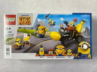 Lot 82  
            Nottingham Prem - Delivery Only 

                
LEGO DESPICABLE ME 4 MINIONS AND BANANA CAR MODEL 75580 (SEALED)