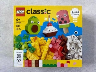Lot 97  
            Nottingham Prem - Delivery Only 

                
LEGO CLASSIC 150 PCS MODEL 11039 (SEALED)
