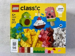 Lot 98  
            Nottingham Prem - Delivery Only 

                
LEGO CLASSIC 150 PCS MODEL 11039 (SEALED)