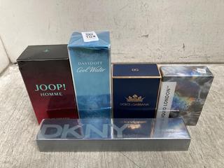 Lot 104  
            Chesterfield SR39 - Parcel Delivery Only 

                
5 X ASSORTED ITEMS TO INCLUDE LIQUID LONDON PHEROMONE PARFUM 50ML (LOCATION: B1R)