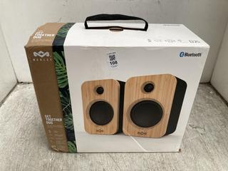 Lot 108  
            Chesterfield SR39 - Parcel Delivery Only 

                
MARLEY BLUETOOTH TWIN SPEAKERS (LOCATION: B1R)