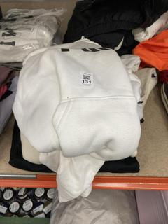 Lot 131  
            Chesterfield SR39 - Parcel Delivery Only 

                
4 X ASSORTED BRANDED CLOTHING TO INCLUDE PUMA HOODIE IN WHITE SIZE M (LOCATION: B2R)