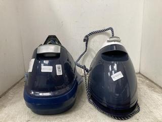 Lot 14  
            Chesterfield SR39 - Parcel Delivery Only 

                
TEFAL PRO EXPRESS CARE STEAM BOOST IRON TO INCLUDE PHILIPS PERFECTCARE ELITE IRON...
