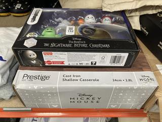 Lot 152  
            Chesterfield SR39 - Parcel Delivery Only 

                
THE NIGHTMARE BEFORE CHRISTMAS GLOW IN THE DARK FIGURINES TO INCLUDE MICKEY MOUSE...