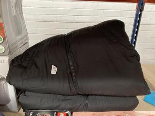 Lot 159  
            Chesterfield SR39 - Parcel Delivery Only 

                
2 X FRENCH CONNECTION WOMENS LONG COAT IN BLACK SIZE M (LOCATION: B2R)